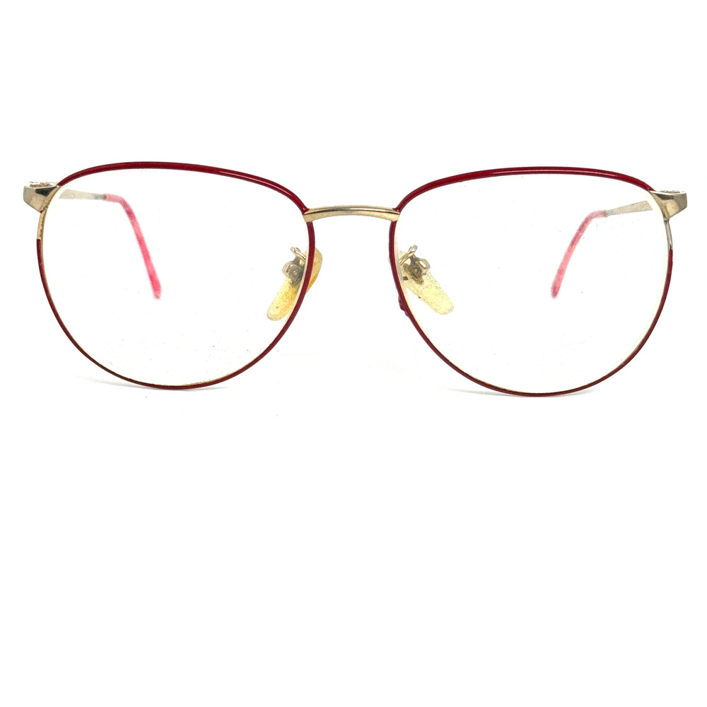 Tura Japan MOD 258 BLU 56-16-143 Red/Gold‎ Full Rim Eyeglasses Frame H16071